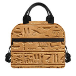 Egyptian Hieroglyphs Print Insulated Lunch Bag