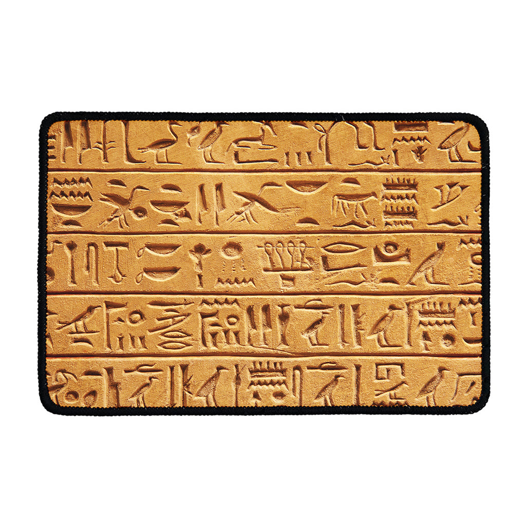 Egyptian Hieroglyphs Print Kitchen Mat