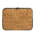 Egyptian Hieroglyphs Print Laptop Sleeve