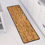 Egyptian Hieroglyphs Print Long Kitchen Mat