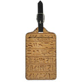 Egyptian Hieroglyphs Print Luggage Tag