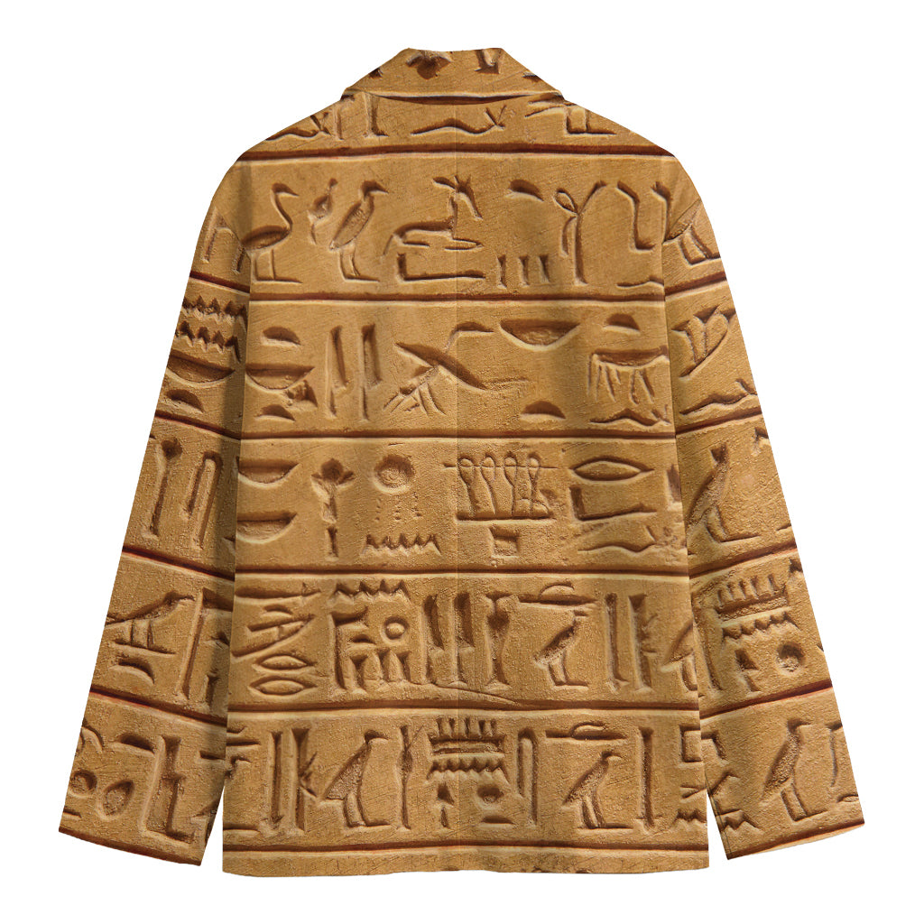 Egyptian Hieroglyphs Print Men's Blazer