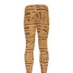 Egyptian Hieroglyphs Print Men's leggings