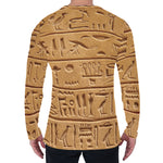 Egyptian Hieroglyphs Print Men's Long Sleeve T-Shirt