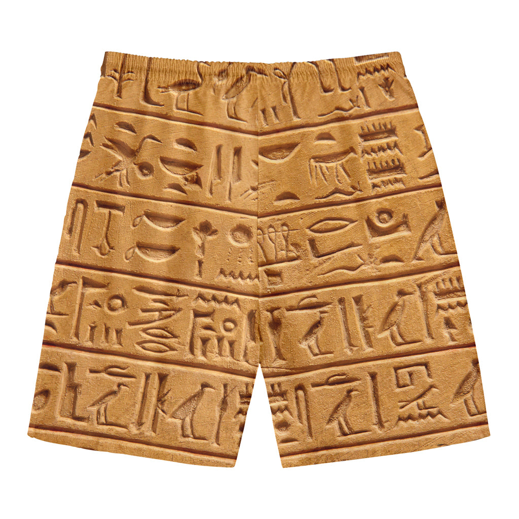 Egyptian Hieroglyphs Print Men's Swim Trunks