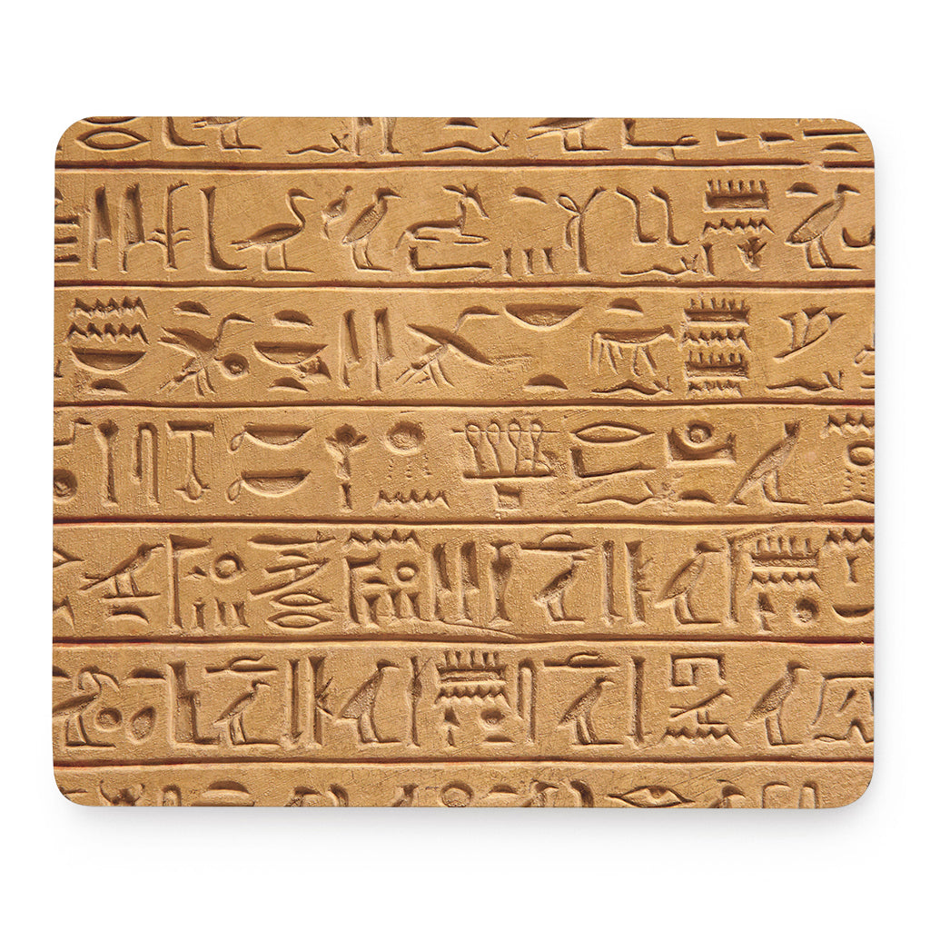 Egyptian Hieroglyphs Print Mouse Pad