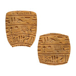 Egyptian Hieroglyphs Print Office Chair Cover