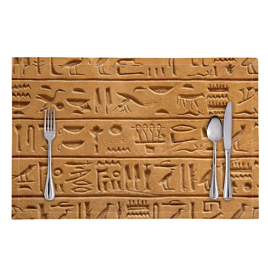 Egyptian Hieroglyphs Print Placemat