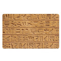 Egyptian Hieroglyphs Print Polyester Doormat