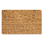 Egyptian Hieroglyphs Print Polyester Doormat