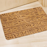 Egyptian Hieroglyphs Print Polyester Doormat