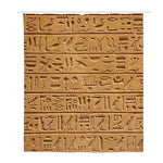 Egyptian Hieroglyphs Print Polyester Shower Curtain