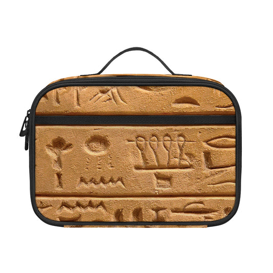 Egyptian Hieroglyphs Print Portable Lunch Bag