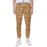 Egyptian Hieroglyphs Print Scuba Joggers