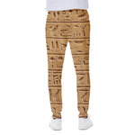 Egyptian Hieroglyphs Print Scuba Joggers