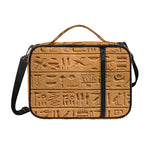Egyptian Hieroglyphs Print Shoulder Strap Bible Bag