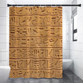 Egyptian Hieroglyphs Print Shower Curtain