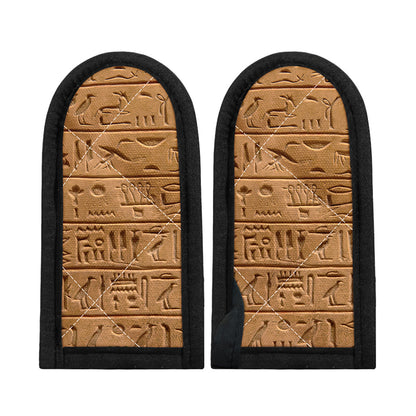 Egyptian Hieroglyphs Print Skillet Handle Cover
