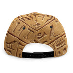 Egyptian Hieroglyphs Print Snapback Cap