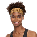 Egyptian Hieroglyphs Print Sports Headband