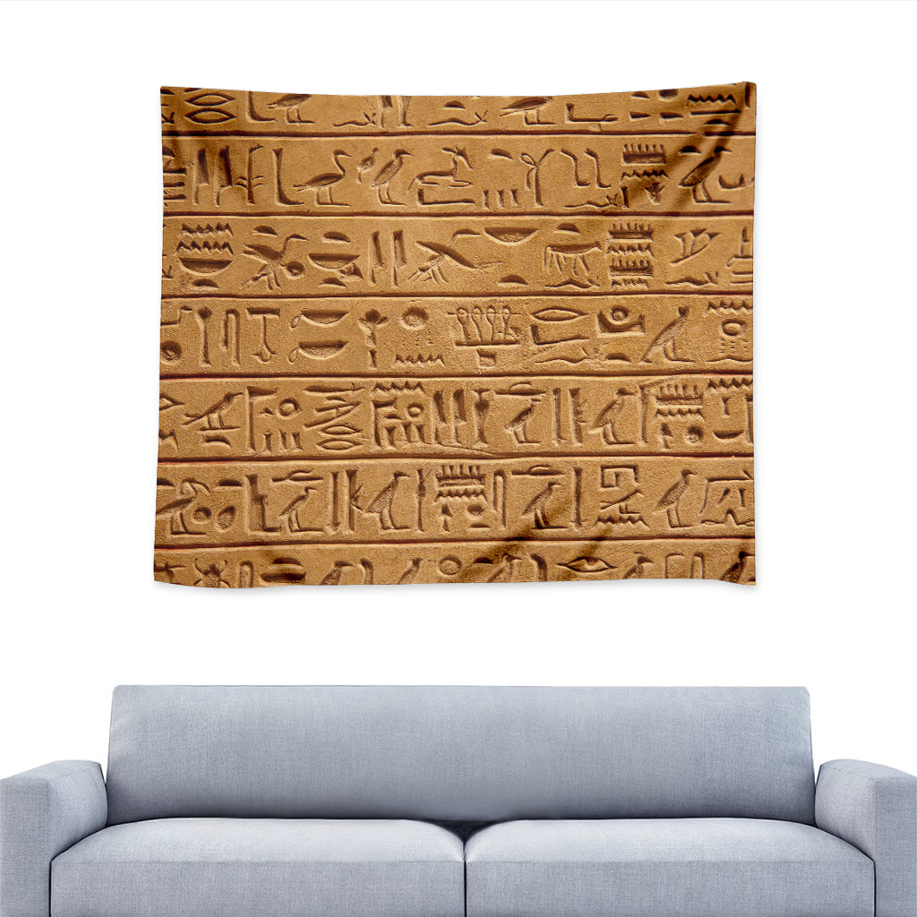 Egyptian Hieroglyphs Print Tapestry