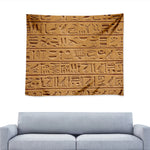 Egyptian Hieroglyphs Print Tapestry