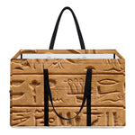 Egyptian Hieroglyphs Print Utility Tote Bag