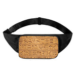 Egyptian Hieroglyphs Print Waist Bag