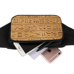 Egyptian Hieroglyphs Print Waist Bag