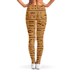 Egyptian Hieroglyphs Print Women's Leggings