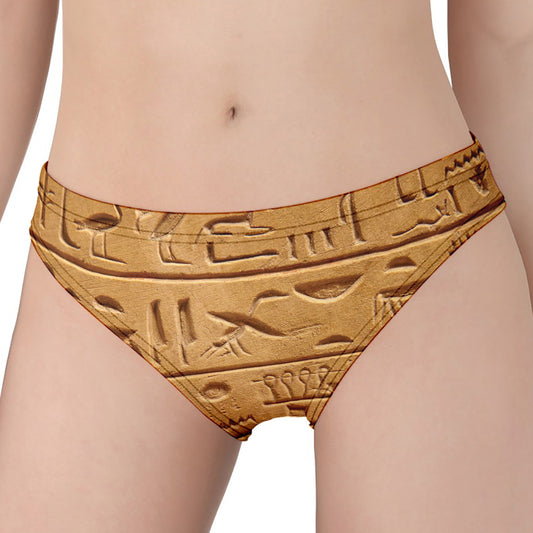 Egyptian Hieroglyphs Print Women's Panties