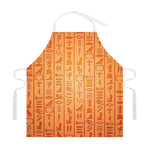 Egyptian Hieroglyphs Symbol Print Adjustable Apron