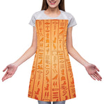 Egyptian Hieroglyphs Symbol Print Adjustable Apron