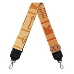Egyptian Hieroglyphs Symbol Print Bag Strap