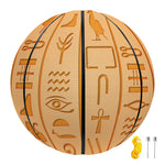 Egyptian Hieroglyphs Symbol Print Basketball