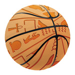 Egyptian Hieroglyphs Symbol Print Basketball
