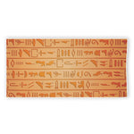 Egyptian Hieroglyphs Symbol Print Beach Towel