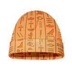 Egyptian Hieroglyphs Symbol Print Beanie