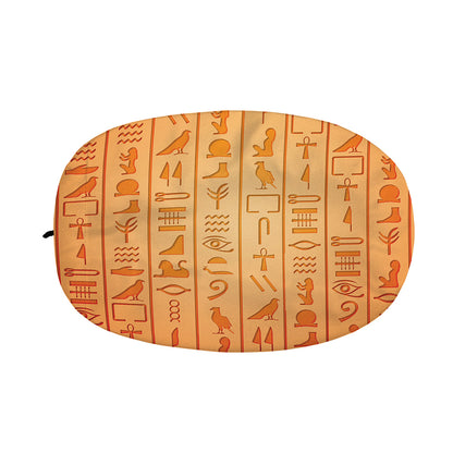 Egyptian Hieroglyphs Symbol Print Car Side Mirror Covers