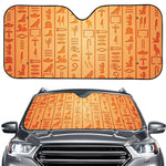 Egyptian Hieroglyphs Symbol Print Car Windshield Sun Shade