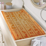 Egyptian Hieroglyphs Symbol Print Changing Pad Cover