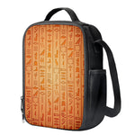 Egyptian Hieroglyphs Symbol Print Crossbody Lunch Bag