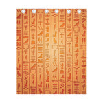 Egyptian Hieroglyphs Symbol Print Curtain