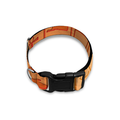 Egyptian Hieroglyphs Symbol Print Dog Collar