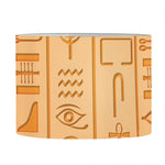 Egyptian Hieroglyphs Symbol Print Drum Lamp Shade