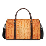Egyptian Hieroglyphs Symbol Print Duffle Bag