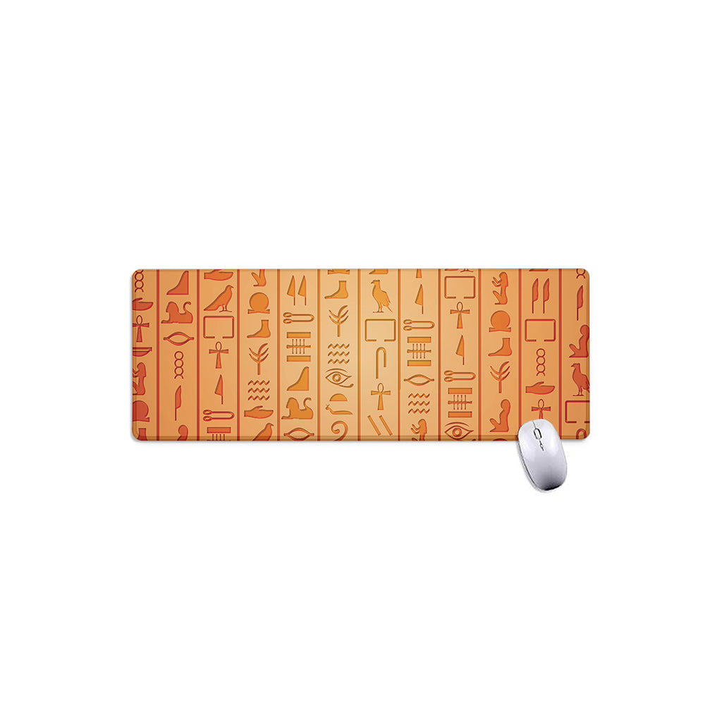 Egyptian Hieroglyphs Symbol Print Extended Mouse Pad