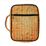 Egyptian Hieroglyphs Symbol Print Front Pocket Bible Bag