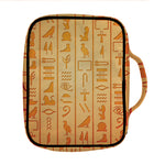 Egyptian Hieroglyphs Symbol Print Front Pocket Bible Bag