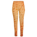 Egyptian Hieroglyphs Symbol Print High-Waisted Pocket Leggings
